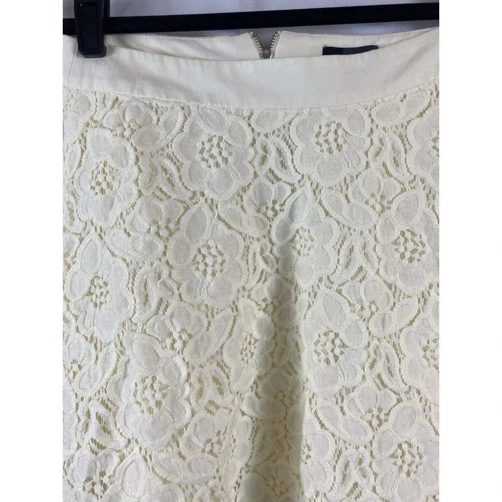 The Limited 2014‎ Size 2 Lined Lace A Line Mini Skirt Back Zipper